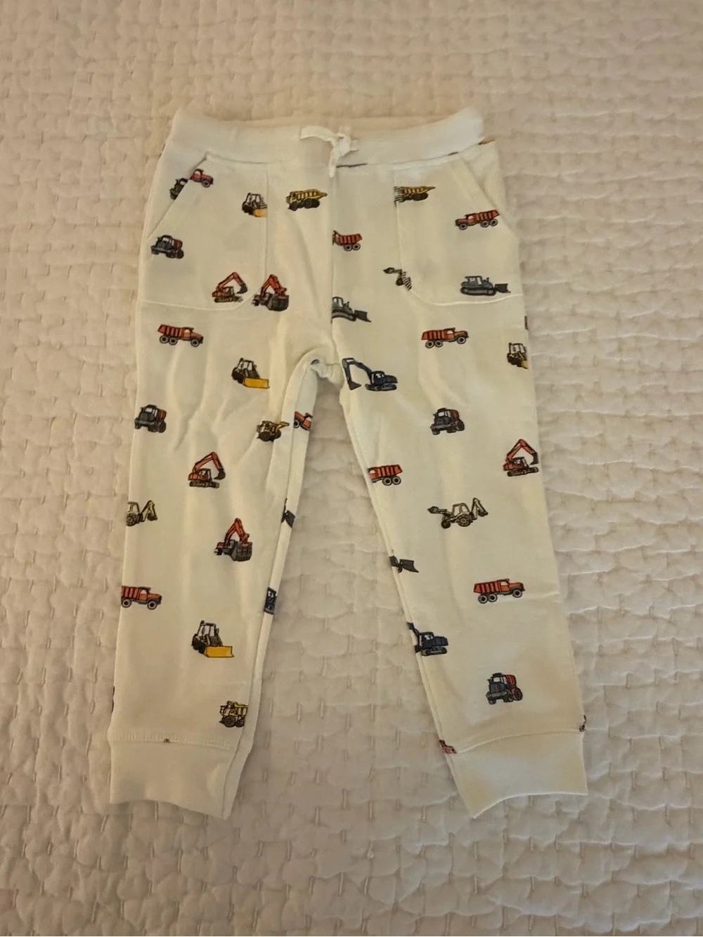 NWT Angel Dear French Terry Zip Hoodie & Jogger Set Construction Truck 2T
